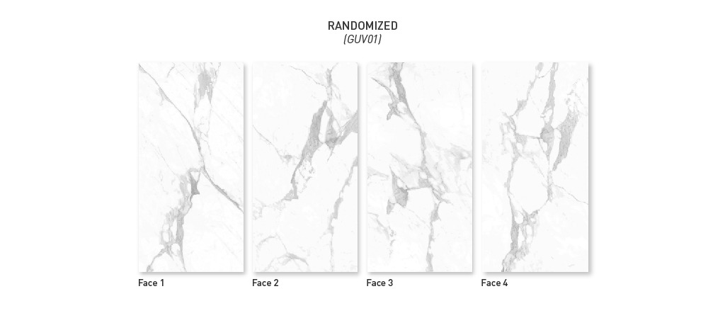 GUV01 - Statuario Rhyme - Tile Laying